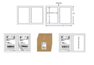 20 Round Corner Shipping Labels 2 Per Sheet 8.5 x 11 Self Adhesive 