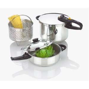   Combi Stainless Steel Pressure Cooker 5 Piece Set