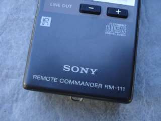 VINTAGE RM111 SONY REMOTE CONTROL COMMANDER RM 111 CD  