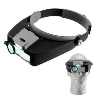 Jewelers Lighted High Power Magnifier Visor   1.5X to 10.5X