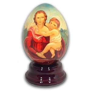  Madonna Hand Painted Reuge Musical Egg 