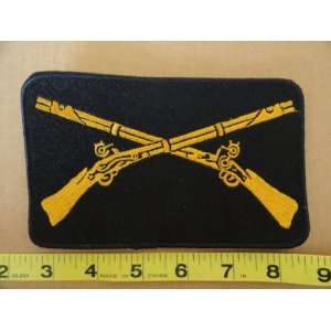  Two Rifles   Vintage Military Gun Patch 