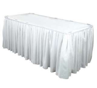17 ft Polyester Banquet Table Skirting Skirt 3 CLR  