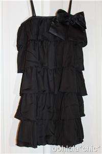 ERIN FETHERSTON Target Black Layered 20s Bow Dress NWT  