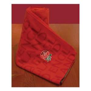  England Rugby Fc Panel Official Fleece Blanket Throw