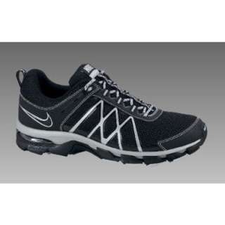    Nike Mens Air Trail Ridge 2 Running Shoe Black, Silver Shoes
