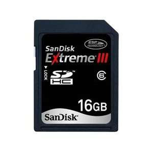  Sandisk 16GB Extreme III SDHC Memory Card Class 6 (Bulk 