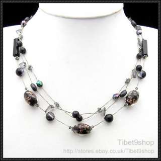   Wholesale Coloured Glaze Silk Thread Necklace Bracelet Earrings SX5B18