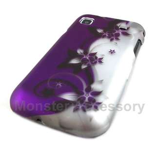 Purple Flowers Hard Case Cover For Samsung Galaxy S 4G T Mobile