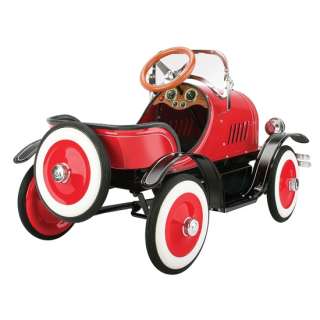   Roadster Pedal Car w/ Fatty Wheels, Wood Steering Wheel & Spare Tire