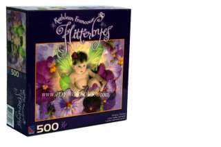 Kathleen Francour~FLITTERBYES~ Pretty Pansy 500 Pc Puzzle  