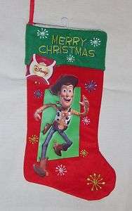 NEW WITH TAGS TOY STORYS WOODY THE COWBOY MERRY CHRISTMAS STOCKING 