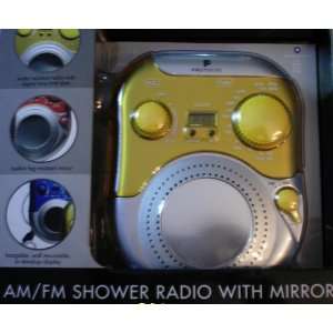  Protocol AM/FM Shower Radio with Fog Resistant Mirror 