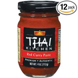 Thai Kitchen Red Curry Paste, 4 Ounce Jars (Pack of 12)  