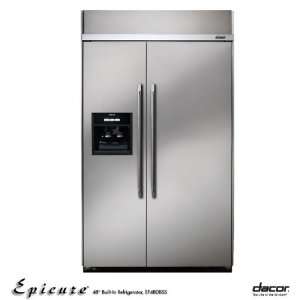    Dacor EF48DBSS 48 Inch Side by Side Refrigerator Appliances