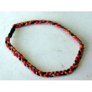  22 Energy Necklace in Red / Black Color Arts, Crafts 