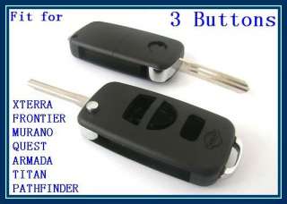 This is for a new uncut folding Blank NISSAN Remote FOB Key Case