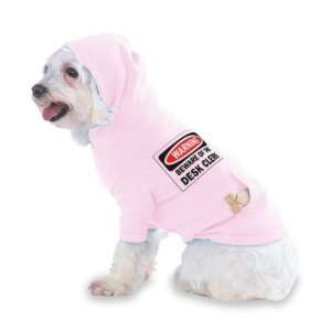 DESK CLERK Hooded (Hoody) T Shirt with pocket for your Dog or Cat Size 