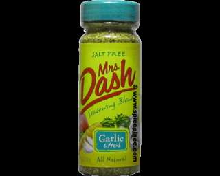 Mrs Dash Garlic & Herb Seasoning SALT FREE 6.75 oz  