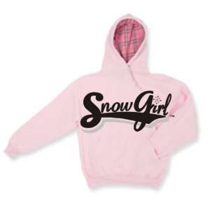  Snowgirl Light Pink Hoody   Flannel Fleece Lining (skidoo 