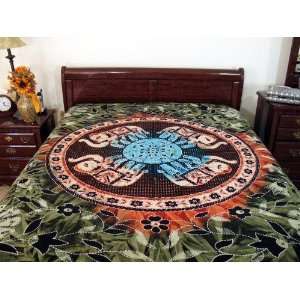  INDIAN BED SHEET COVER COTTON TAPESTRY SOFA COUCH THROW 