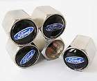 Ford Emblem Wheel Tyre Tire Valve Stem Caps Air Dust Covers Mofidy 