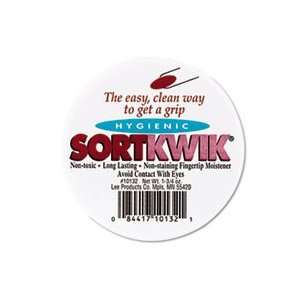  Sortkwik Fingertip Moisteners, 1 3/4 oz, Pink, 2/Pack 