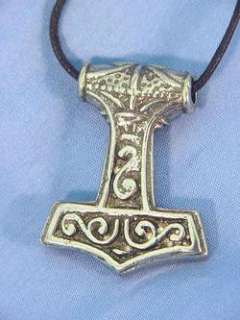 BUTW Thors hammer necklace pewter pendant viking 5108A  
