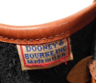 Dooney and Bourke Black Leather Handbag Bag Purse Equestrian Small 
