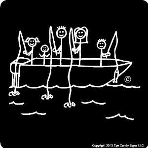  FISHING STICK PEOPLE FAMILY CAR DECALS STICKERS GRAPHICS 