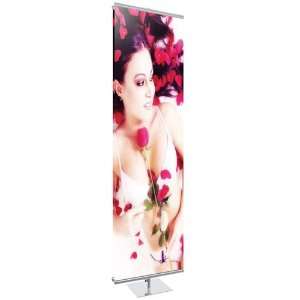   Gripgraphic Banner Stand with 16 Square Base, Black