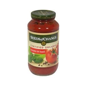 Seeds Of Change Organic Tomato Basil Pasta Sauce 24.5 oz. (Pack of 6)