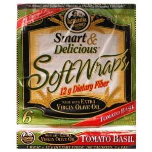 La Tortilla Factory Soft Tomato Basil Wraps   14 Packs (6 wraps ea 