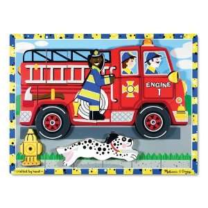  Fire Truck Chunky Puzzle Toys & Games