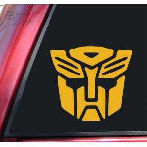 Transformers Autobot Vinyl Decal Sticker   Mustard