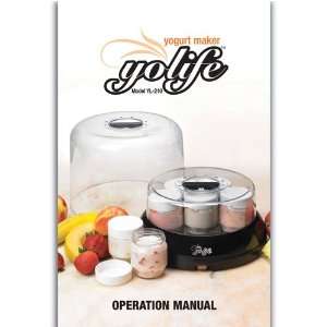 Tribest YL024 YoLife Yogurt Maker Manual 