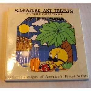  Signature Art Trivets 6x6 Ceramic Looney Tunes Tweety 