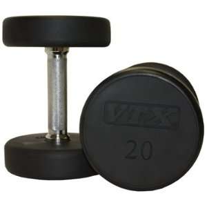 Troy VTX Round Urethane Dumbbells – 105   125 LB Set  