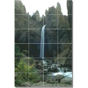  Waterfalls Photo Shower Tile Mural 10  48x72 using (24 