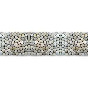  White Onyx 6 x 39 Inch Stone Mosaic Border Floor & Wall Kitchen Tile 