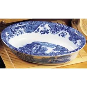   Blue Italian Oval Rim Baking Dish (Oven to Table)