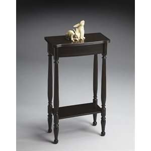  Butler Wood Rubbed Black Console Table Patio, Lawn 