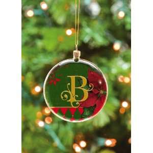  Holiday Monogram Ornament   B